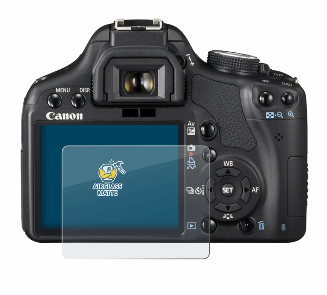 Imagen del dispositivo Canon EOS 500D con una amplia variedad de protectores de pantalla.