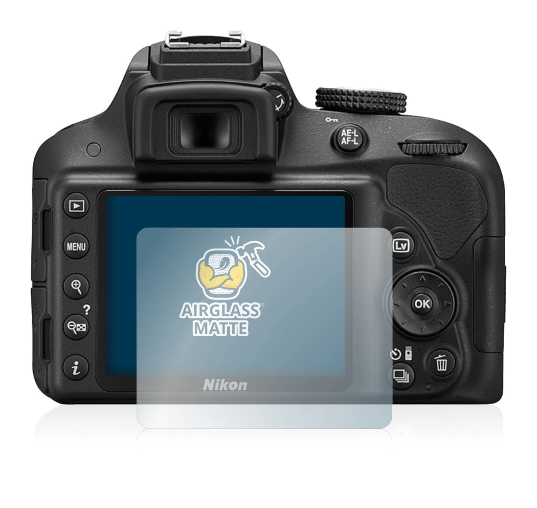 Imagen del dispositivo Nikon D3300 con una amplia variedad de protectores de pantalla.