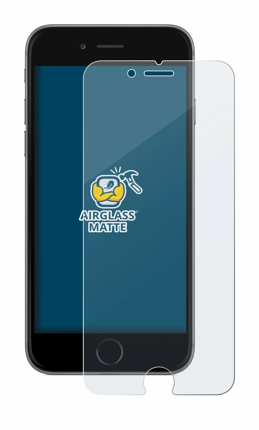 Imagen del dispositivo Apple iPhone 6 con una amplia variedad de protectores de pantalla.