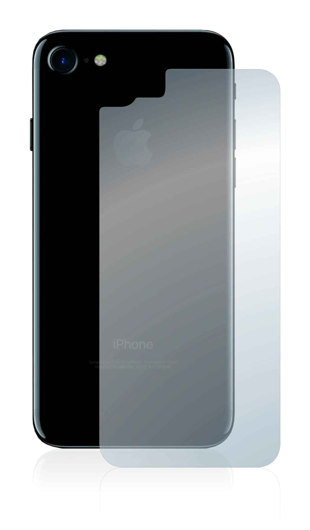 Imagen del dispositivo Apple iPhone 7 Trasera (superficie entera) con una amplia variedad de protectores de pantalla.