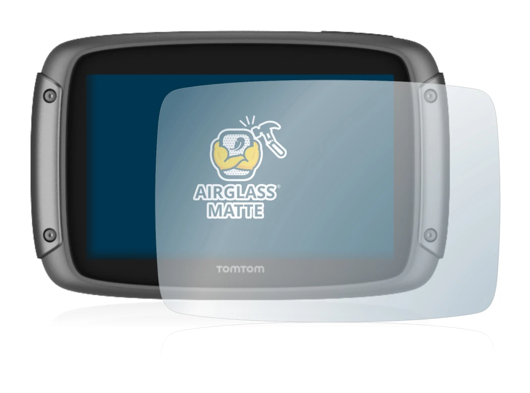Imagen del dispositivo TomTom Rider 500 con una amplia variedad de protectores de pantalla.