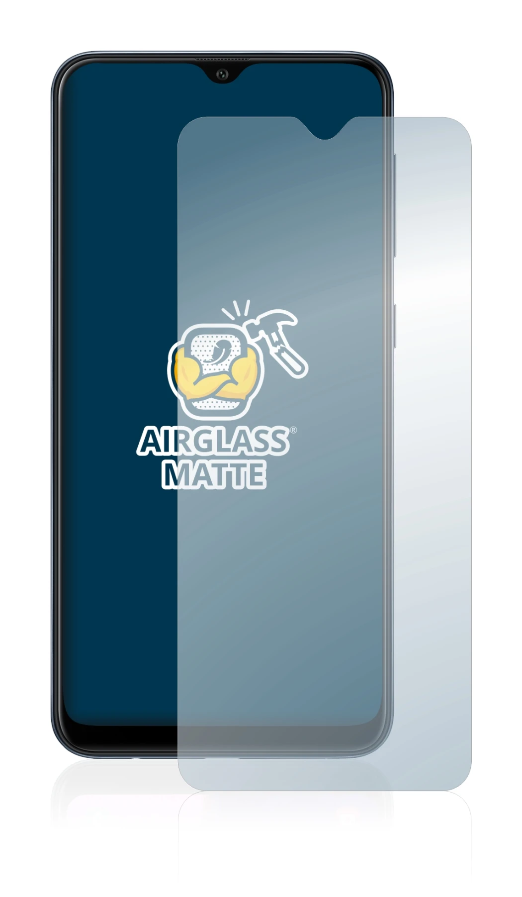 Imagen del dispositivo Samsung Galaxy A10 con una amplia variedad de protectores de pantalla.