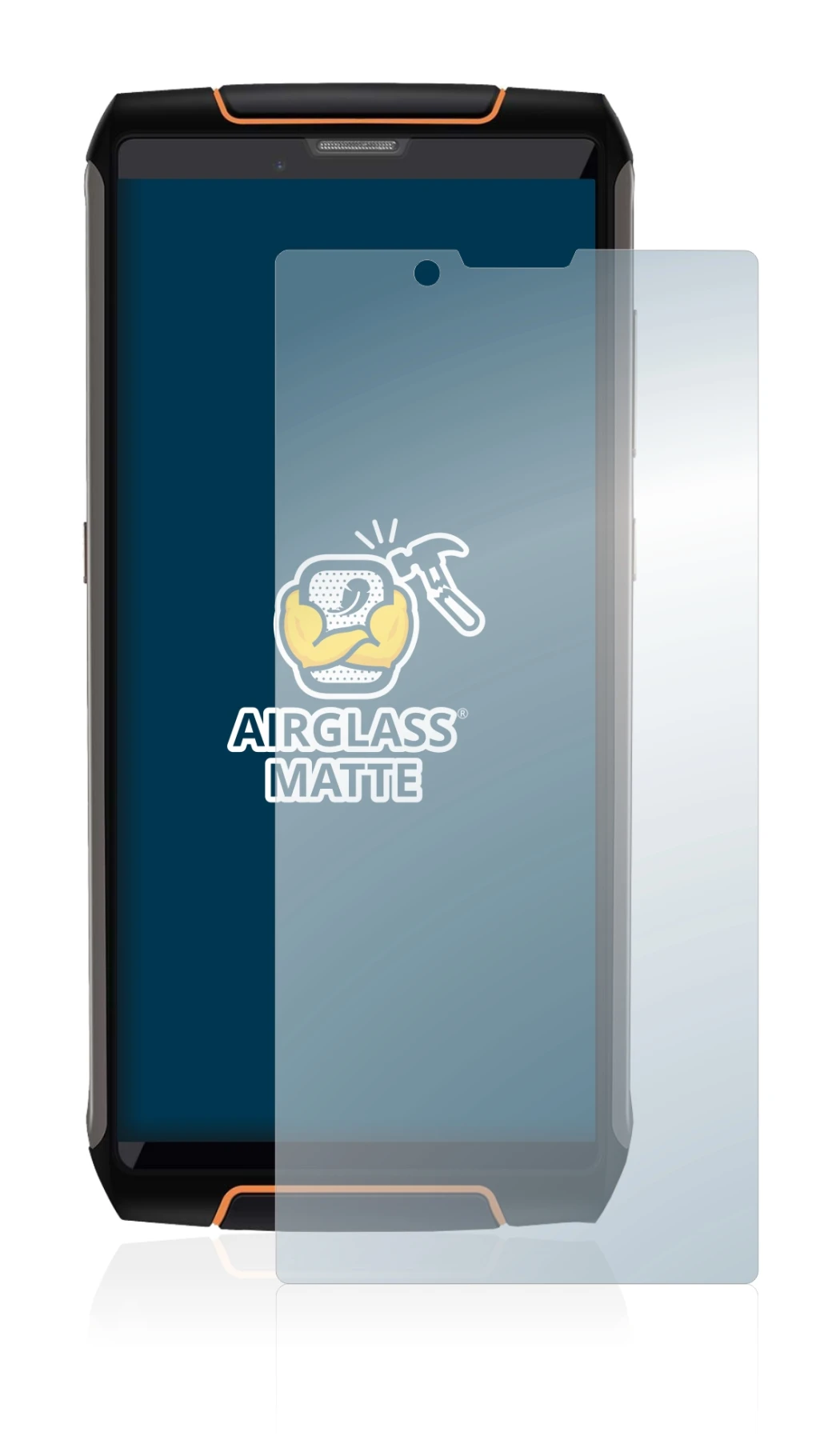 Imagen del dispositivo Cubot King Kong 3 con una amplia variedad de protectores de pantalla.