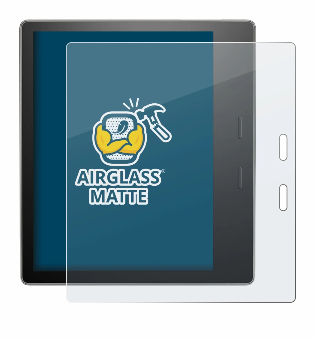 Imagen del dispositivo Amazon Kindle Oasis 2019 (10a Gen.) con una amplia variedad de protectores de pantalla.