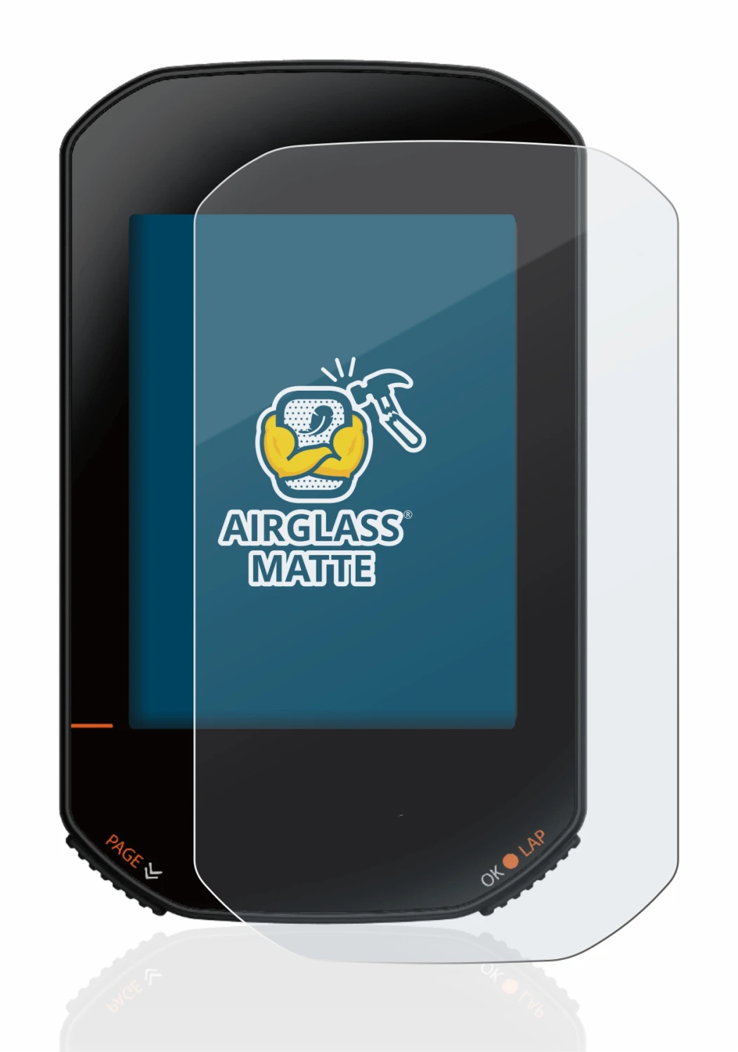 Imagen del dispositivo Bryton Rider 420 con una amplia variedad de protectores de pantalla.