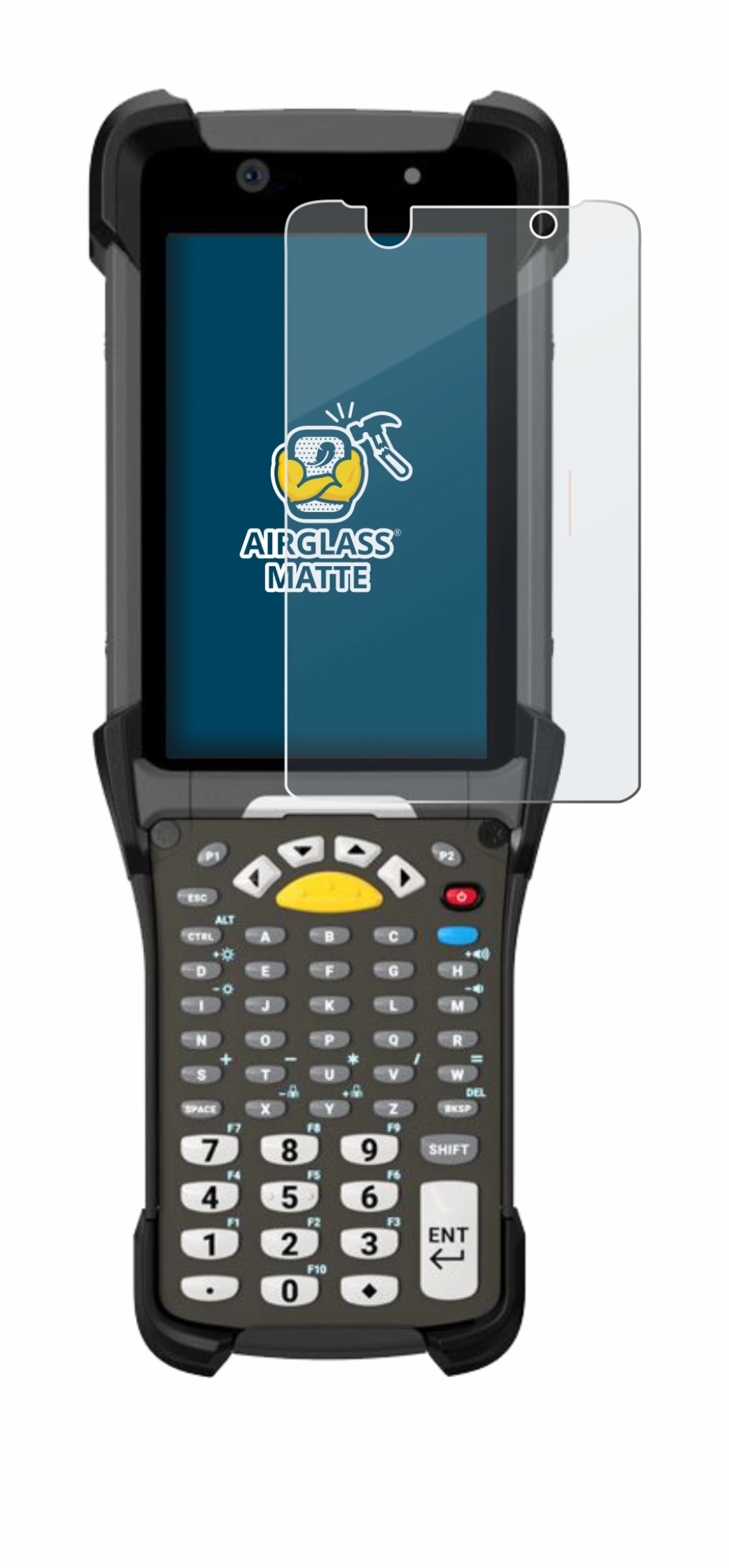 Imagen del dispositivo Zebra MC9300 con una amplia variedad de protectores de pantalla.