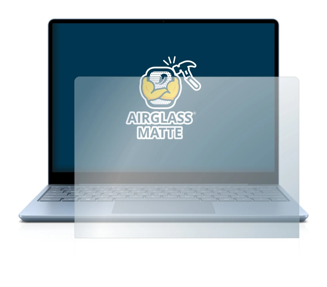 Imagen del dispositivo Microsoft Surface Laptop Go con una amplia variedad de protectores de pantalla.