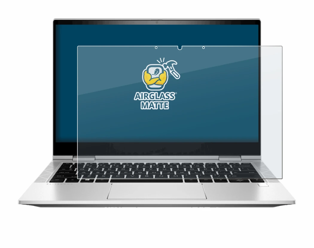 Imagen del dispositivo HP EliteBook x360 830 G8 con una amplia variedad de protectores de pantalla.
