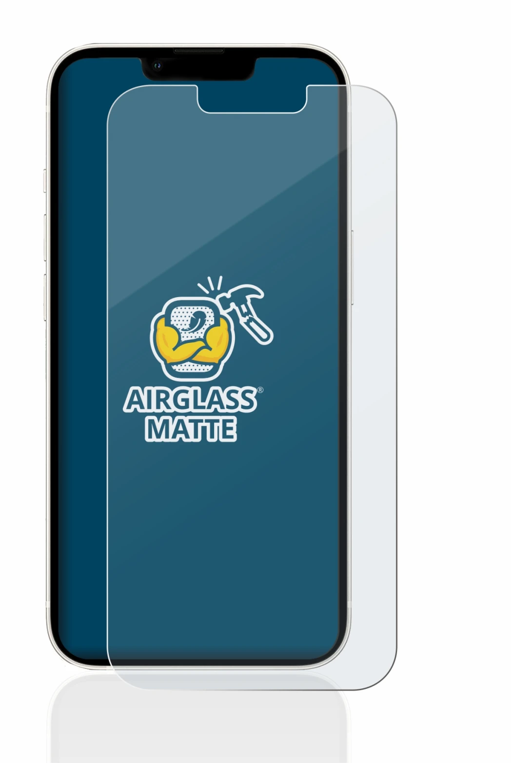 Imagen del dispositivo Apple iPhone 13 con una amplia variedad de protectores de pantalla.