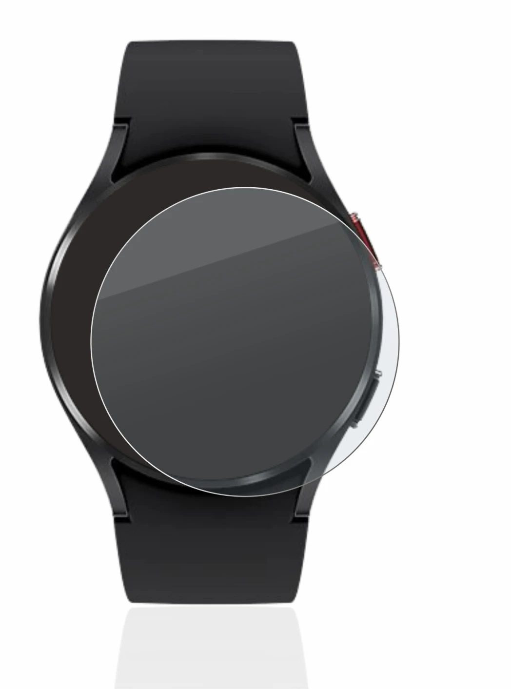 Imagen del dispositivo Samsung Galaxy Watch 4 (40mm) con una amplia variedad de protectores de pantalla.