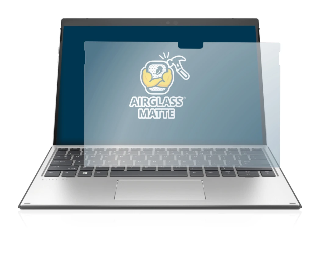 Imagen del dispositivo HP Elite x2 G8 con una amplia variedad de protectores de pantalla.