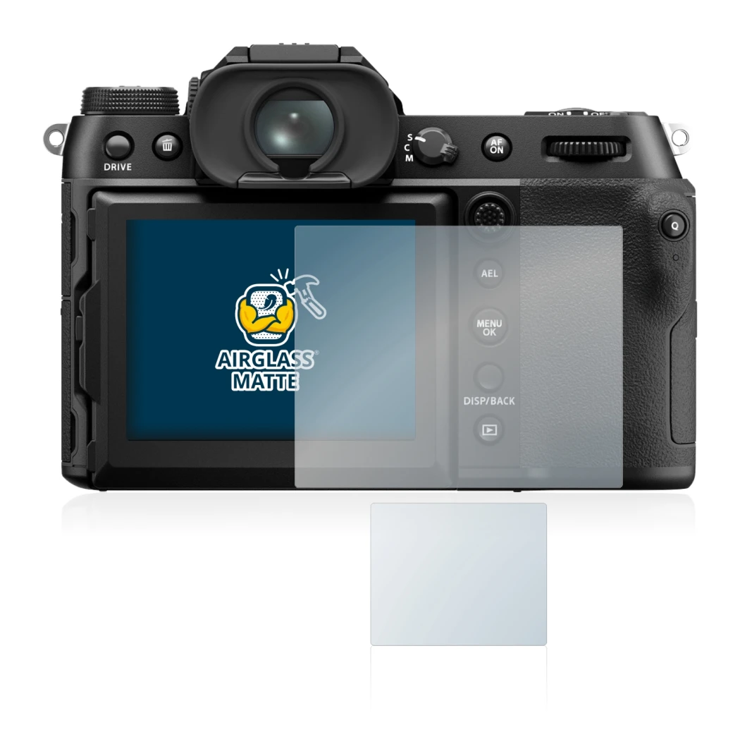 Imagen del dispositivo Fujifilm GFX50S II con una amplia variedad de protectores de pantalla.