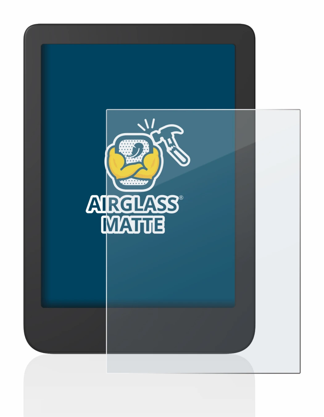 Imagen del dispositivo Tolino Shine 4 con una amplia variedad de protectores de pantalla.