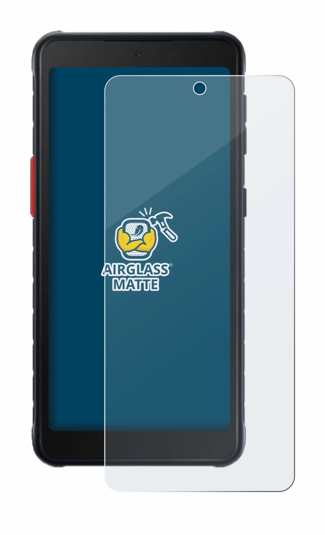 Imagen del dispositivo Samsung Galaxy XCover 5 Enterprise Edition con una amplia variedad de protectores de pantalla.