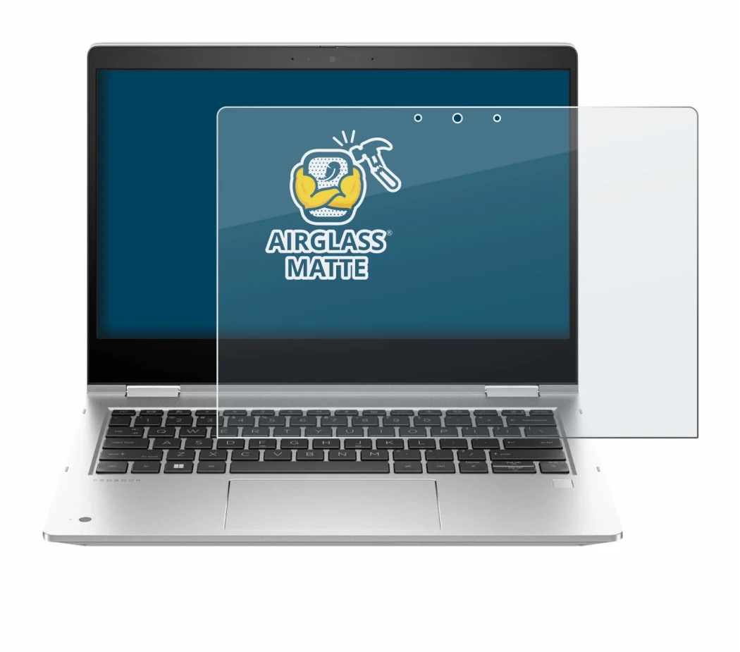 Imagen del dispositivo HP ProBook x360 435 G10 con una amplia variedad de protectores de pantalla.