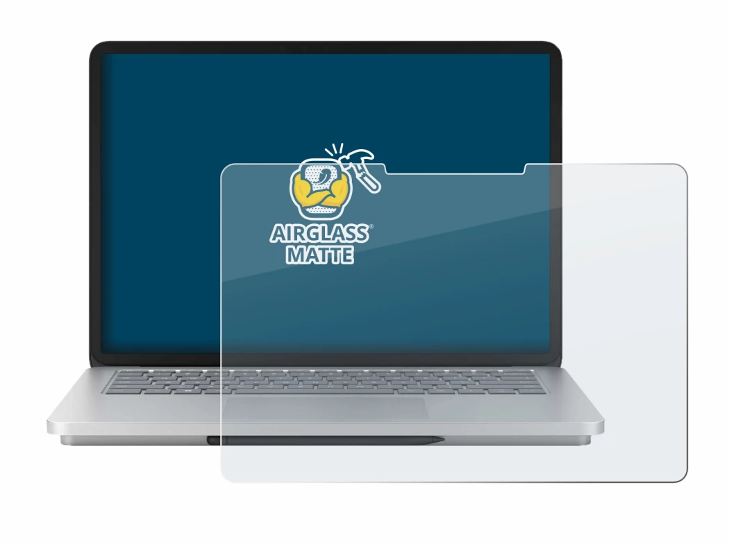 Imagen del dispositivo Microsoft Surface Laptop Studio 2 con una amplia variedad de protectores de pantalla.