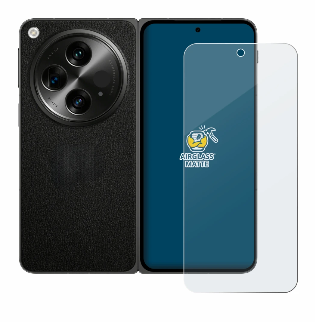 Imagen del dispositivo OnePlus Open con una amplia variedad de protectores de pantalla.