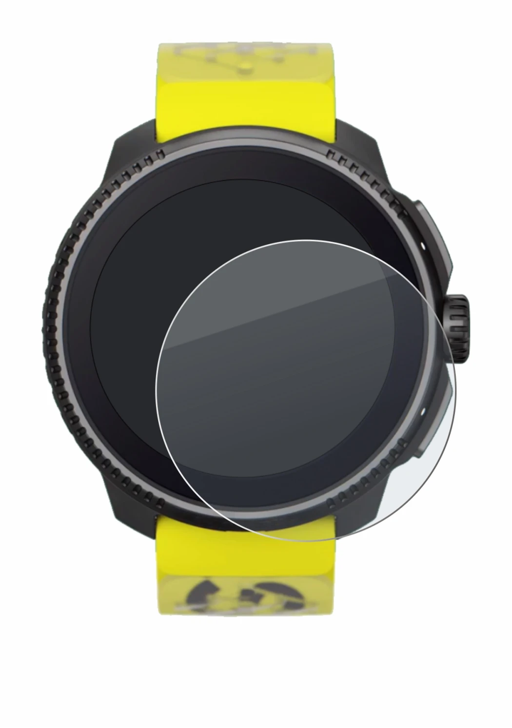 Imagen del dispositivo Suunto Race con una amplia variedad de protectores de pantalla.