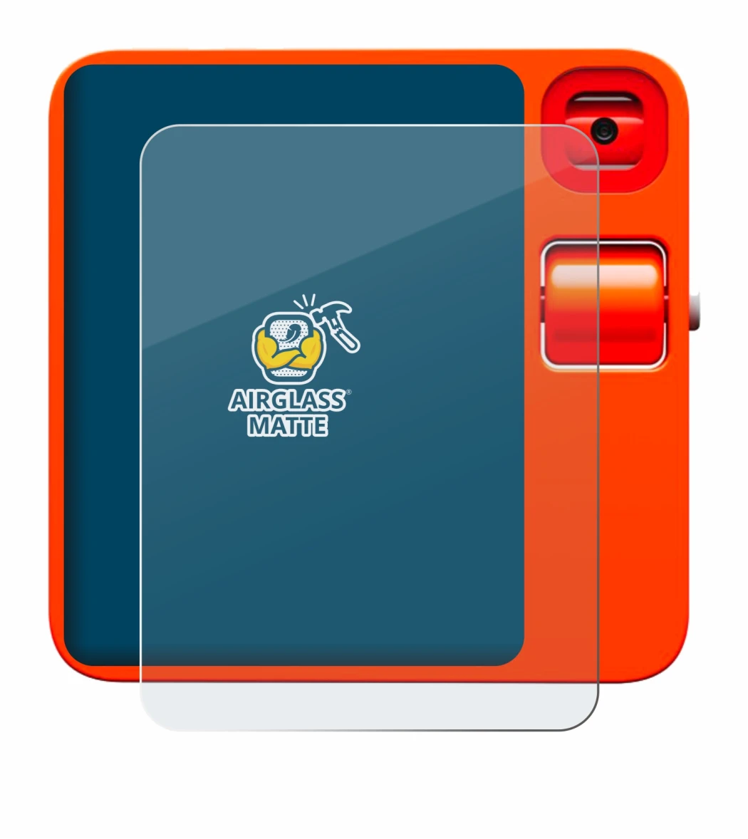 Imagen del dispositivo rabbit r1 con una amplia variedad de protectores de pantalla.