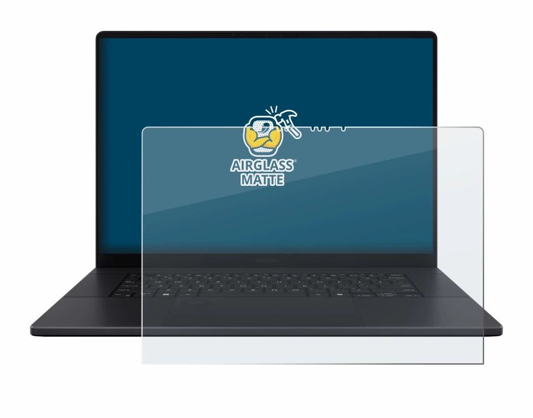 Imagen del dispositivo ASUS ProArt P16 con una amplia variedad de protectores de pantalla.