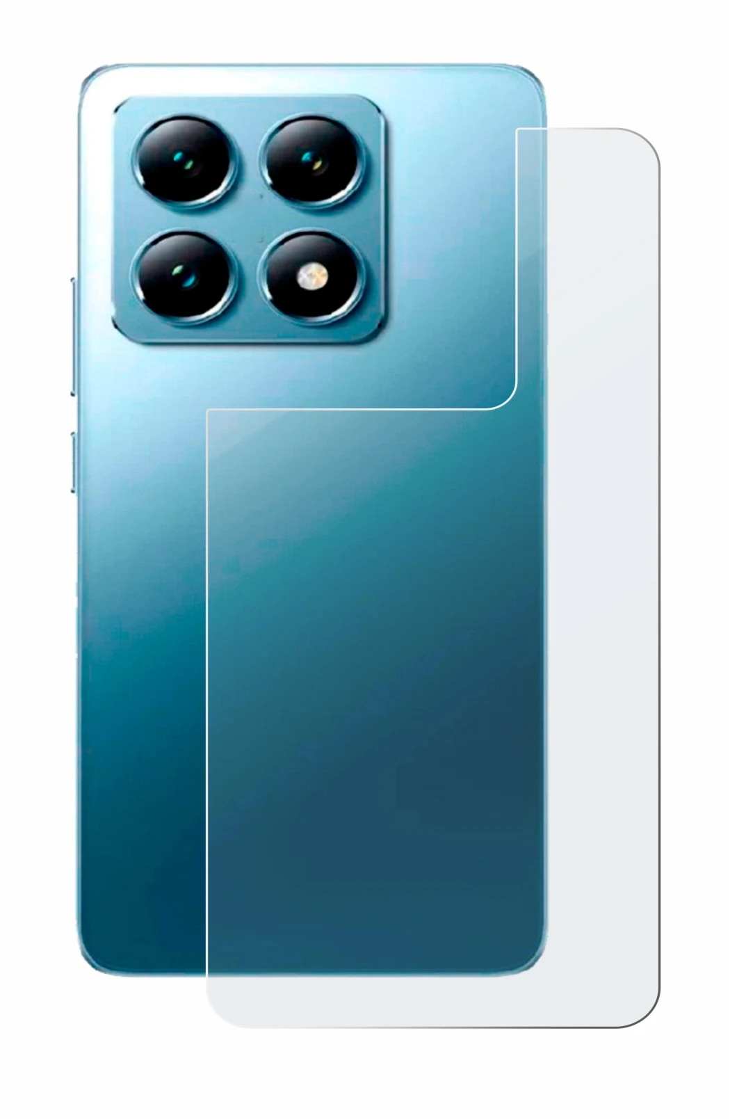 Imagen del dispositivo Xiaomi 14T (Trasero) con una amplia variedad de protectores de pantalla.