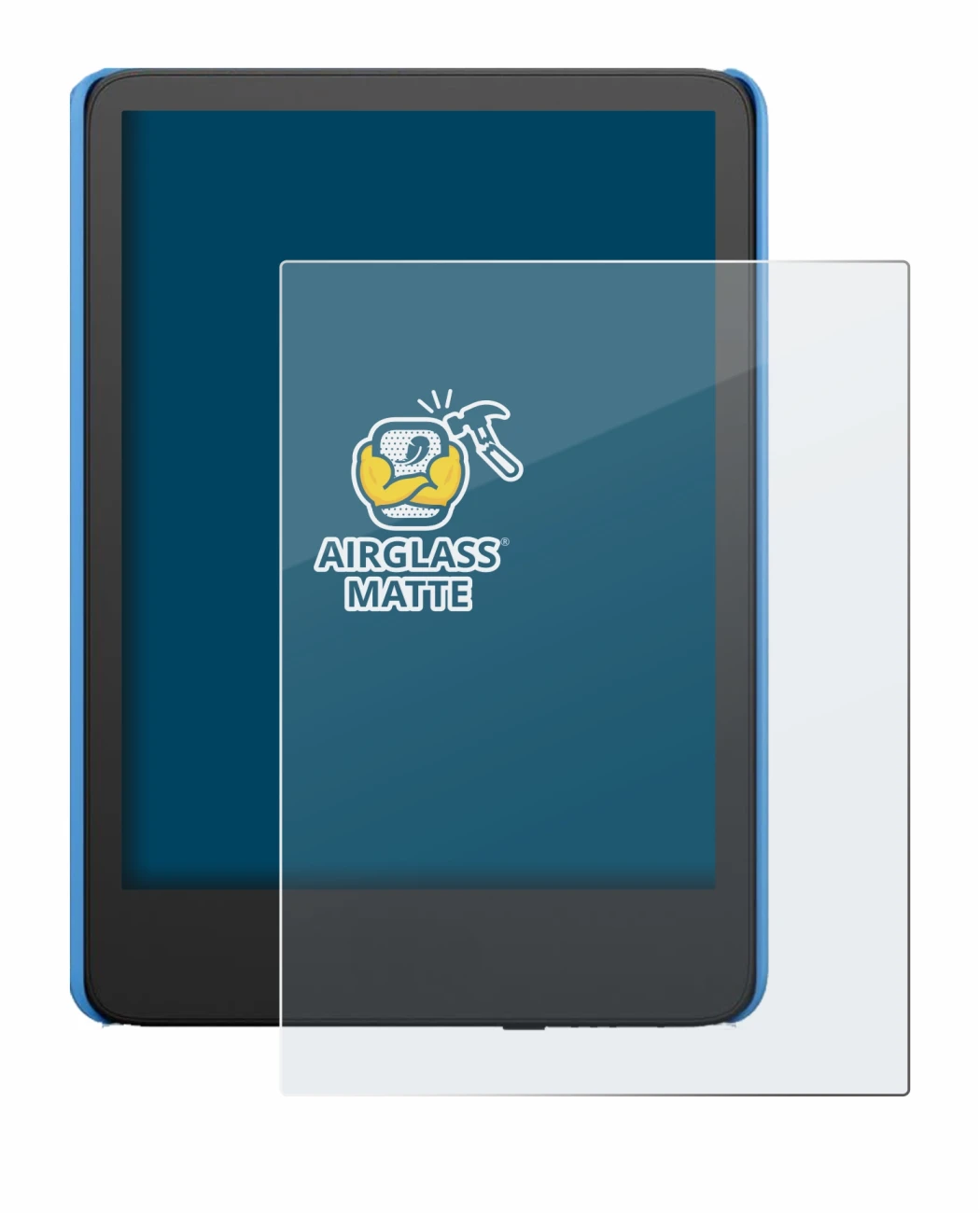 Imagen del dispositivo Amazon Kindle Kids (2024) con una amplia variedad de protectores de pantalla.