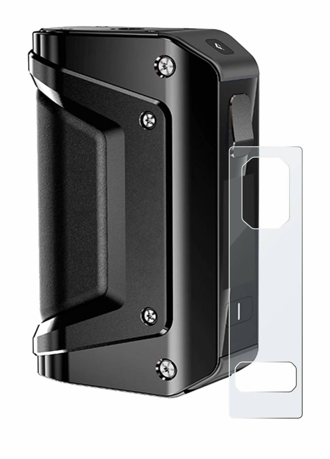 Imagen del dispositivo GeekVape Aegis Legend 3 con una amplia variedad de protectores de pantalla.