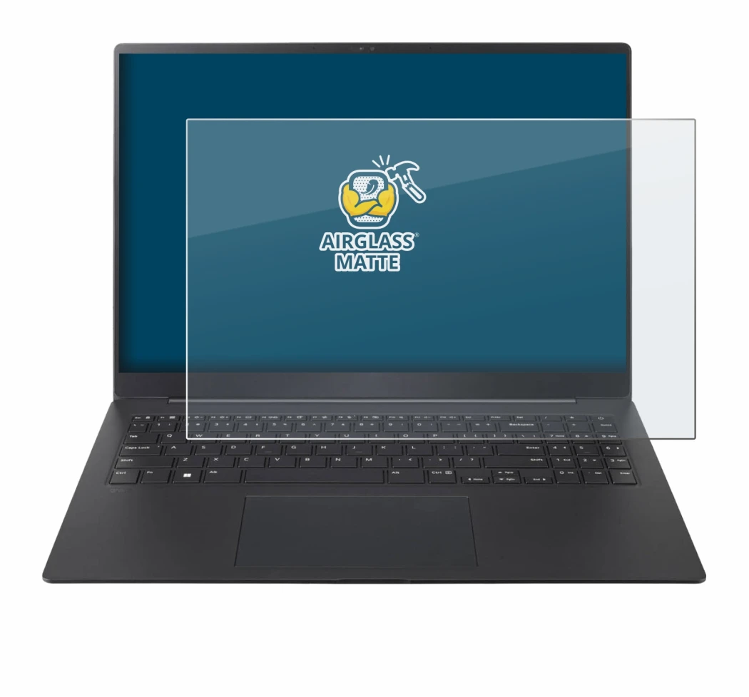 Imagen del dispositivo LG gram Pro 16 2025 con una amplia variedad de protectores de pantalla.