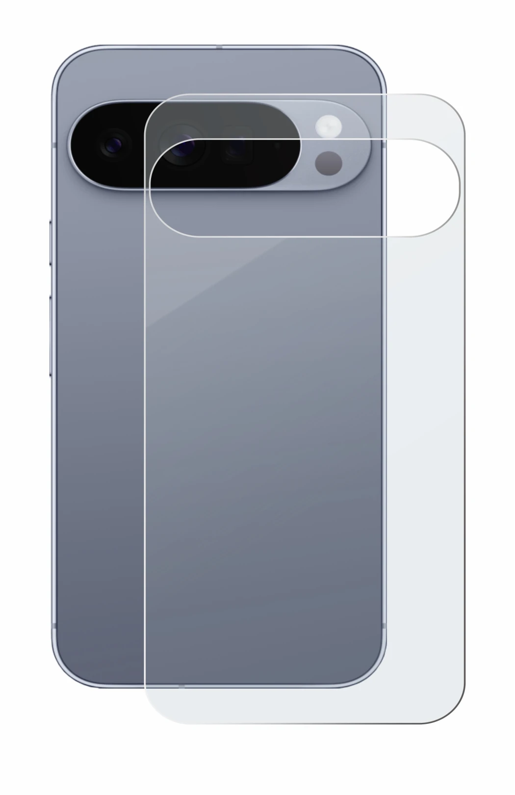 Imagen del dispositivo Google Pixel 10 Pro XL (Trasero) con una amplia variedad de protectores de pantalla.