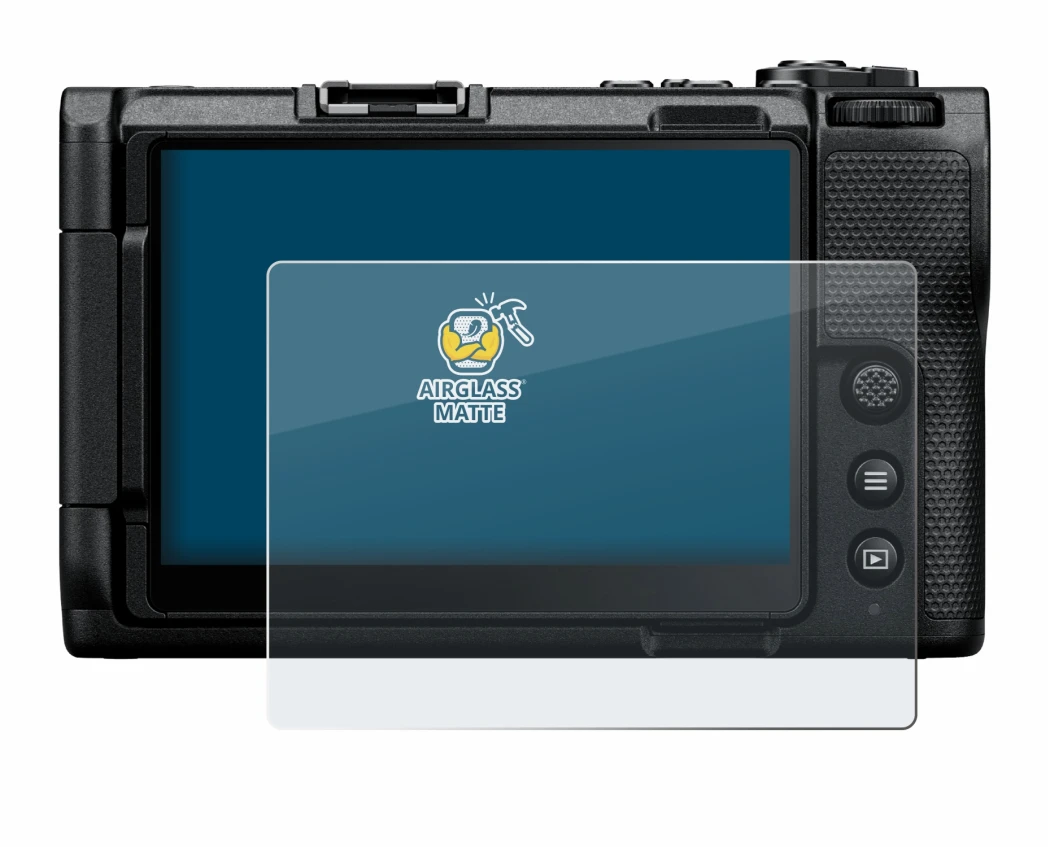 Imagen del dispositivo Nikon ZR con una amplia variedad de protectores de pantalla.