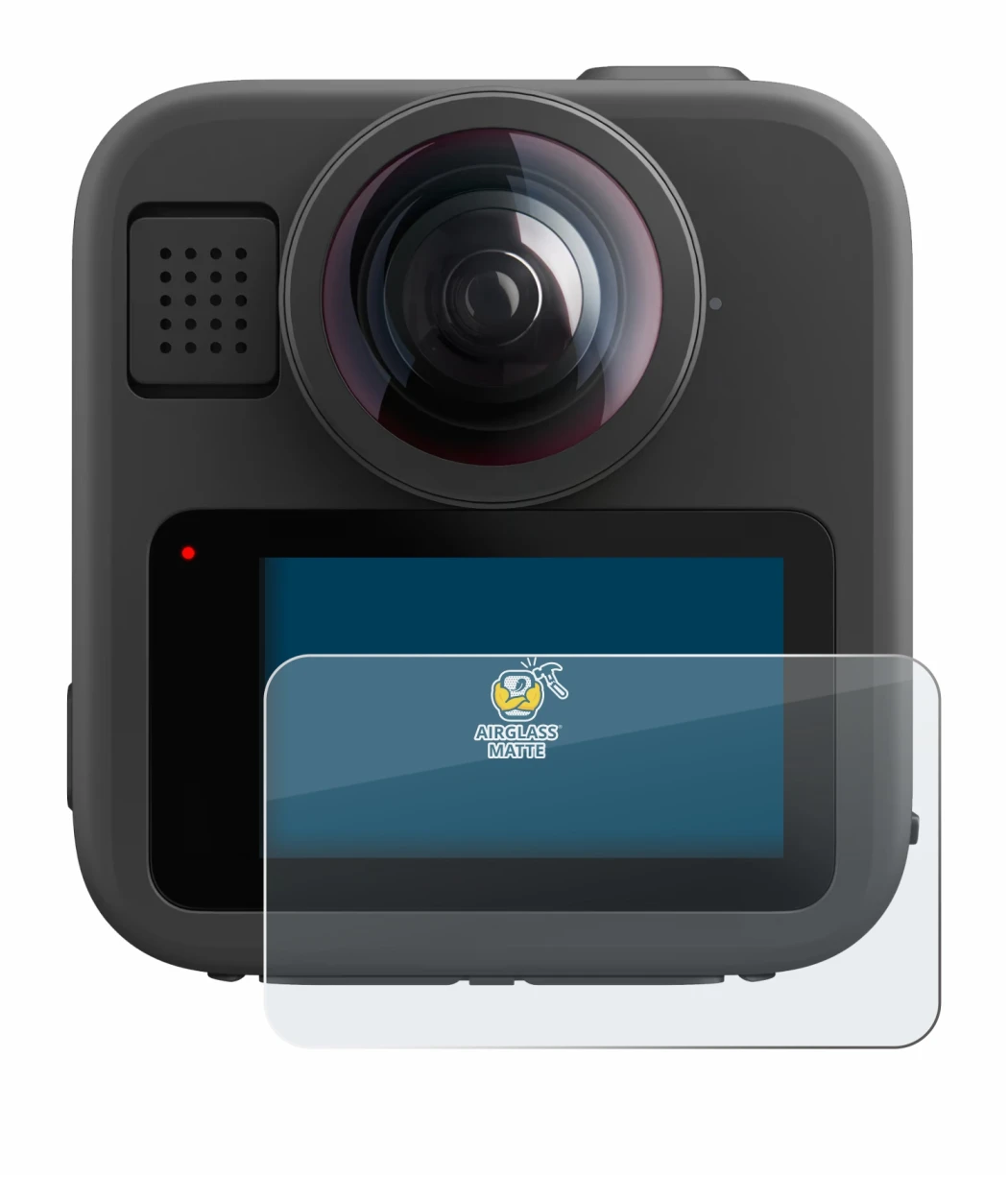 Imagen del dispositivo GoPro Max 2 con una amplia variedad de protectores de pantalla.