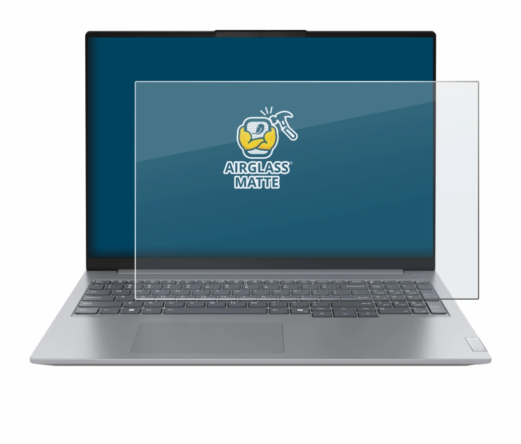 Imagen del dispositivo Lenovo ThinkBook 16 Gen 7+ con una amplia variedad de protectores de pantalla.