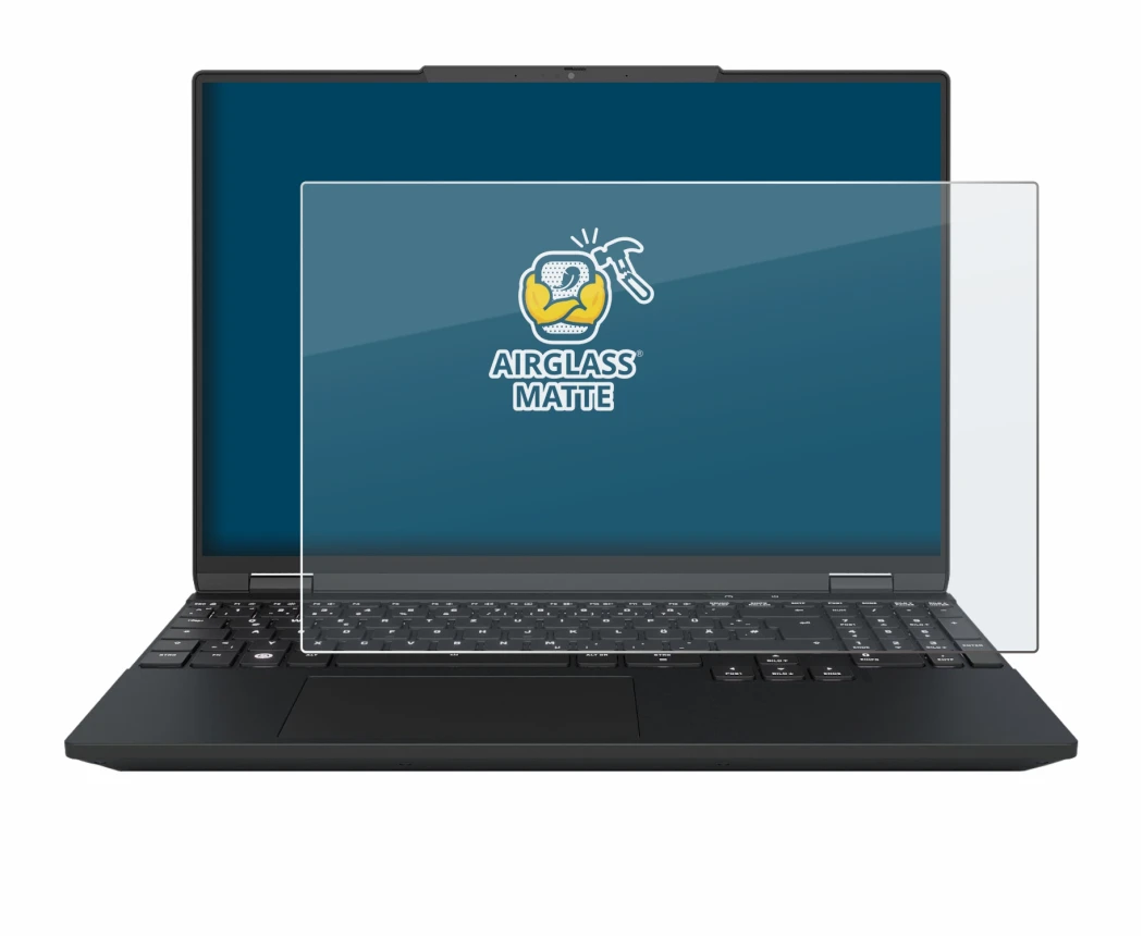 Imagen del dispositivo Tuxedo InfinityBook Max 15 Gen 10 con una amplia variedad de protectores de pantalla.