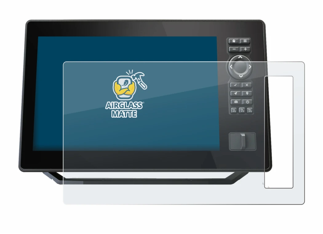 Imagen del dispositivo Humminbird Xplore 9 con una amplia variedad de protectores de pantalla.