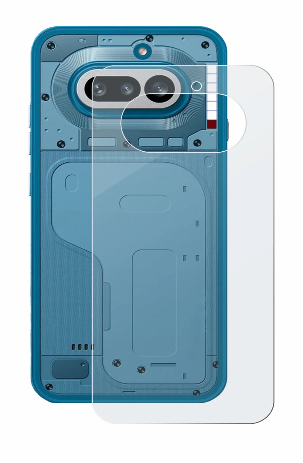 Imagen del dispositivo Nothing Phone (4a) (Trasero) con una amplia variedad de protectores de pantalla.