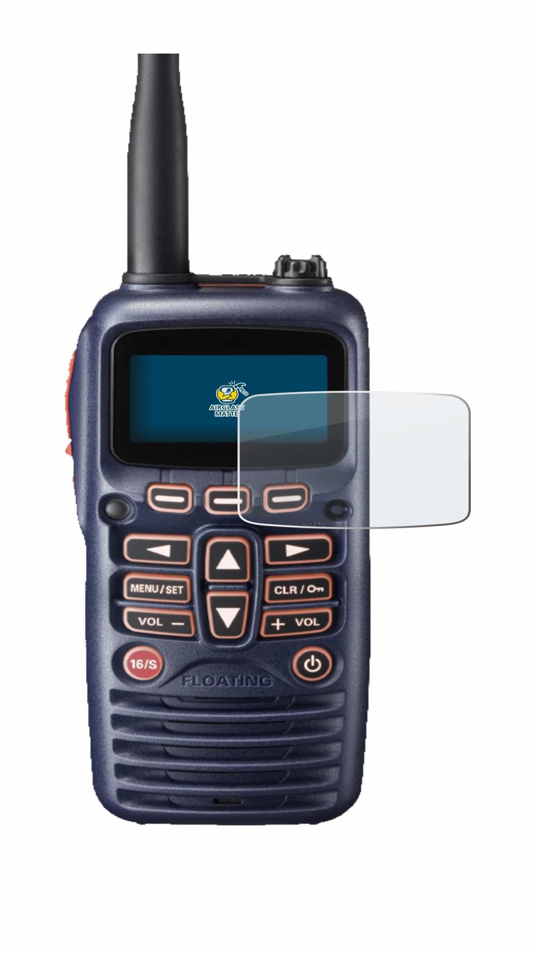 Imagen del dispositivo Standard Horizon HX320E con una amplia variedad de protectores de pantalla.