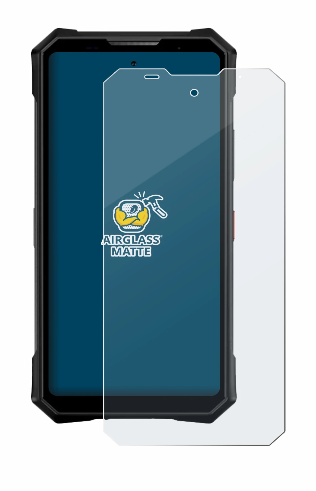 Imagen del dispositivo Doogee V50 Pro con una amplia variedad de protectores de pantalla.