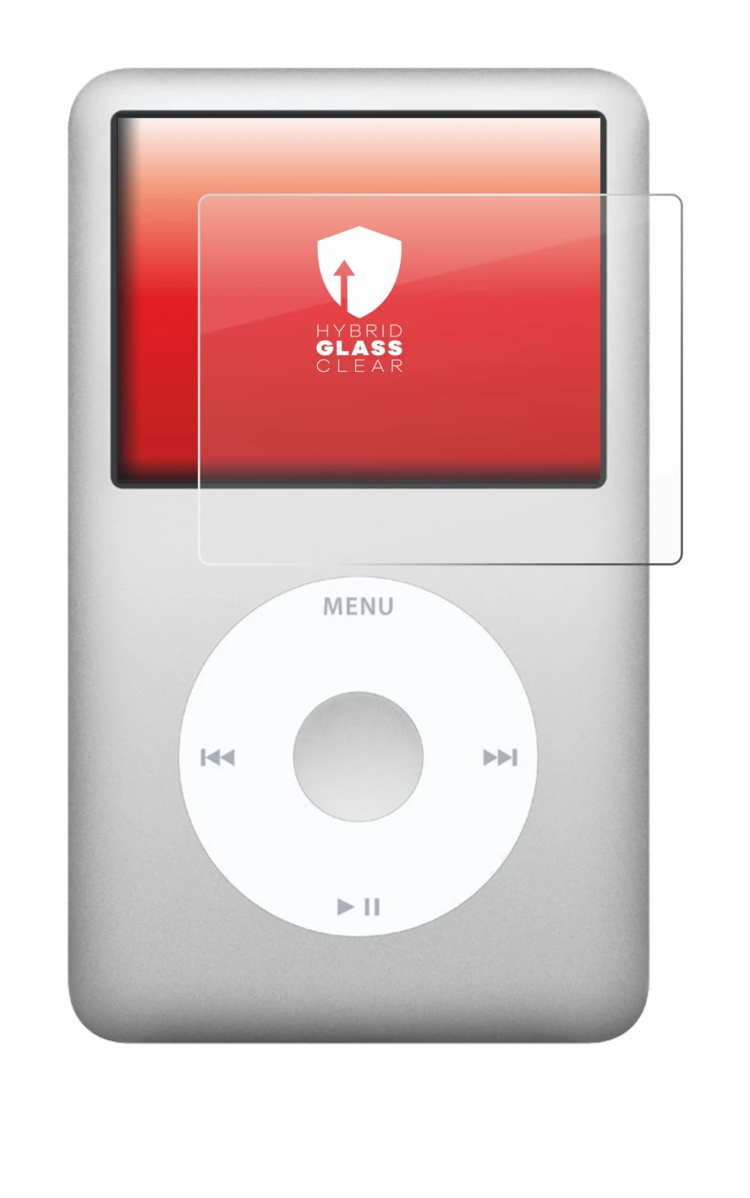 Imagen del dispositivo Apple iPod classic 160 GB (7a Gen.) con una amplia variedad de protectores de pantalla.