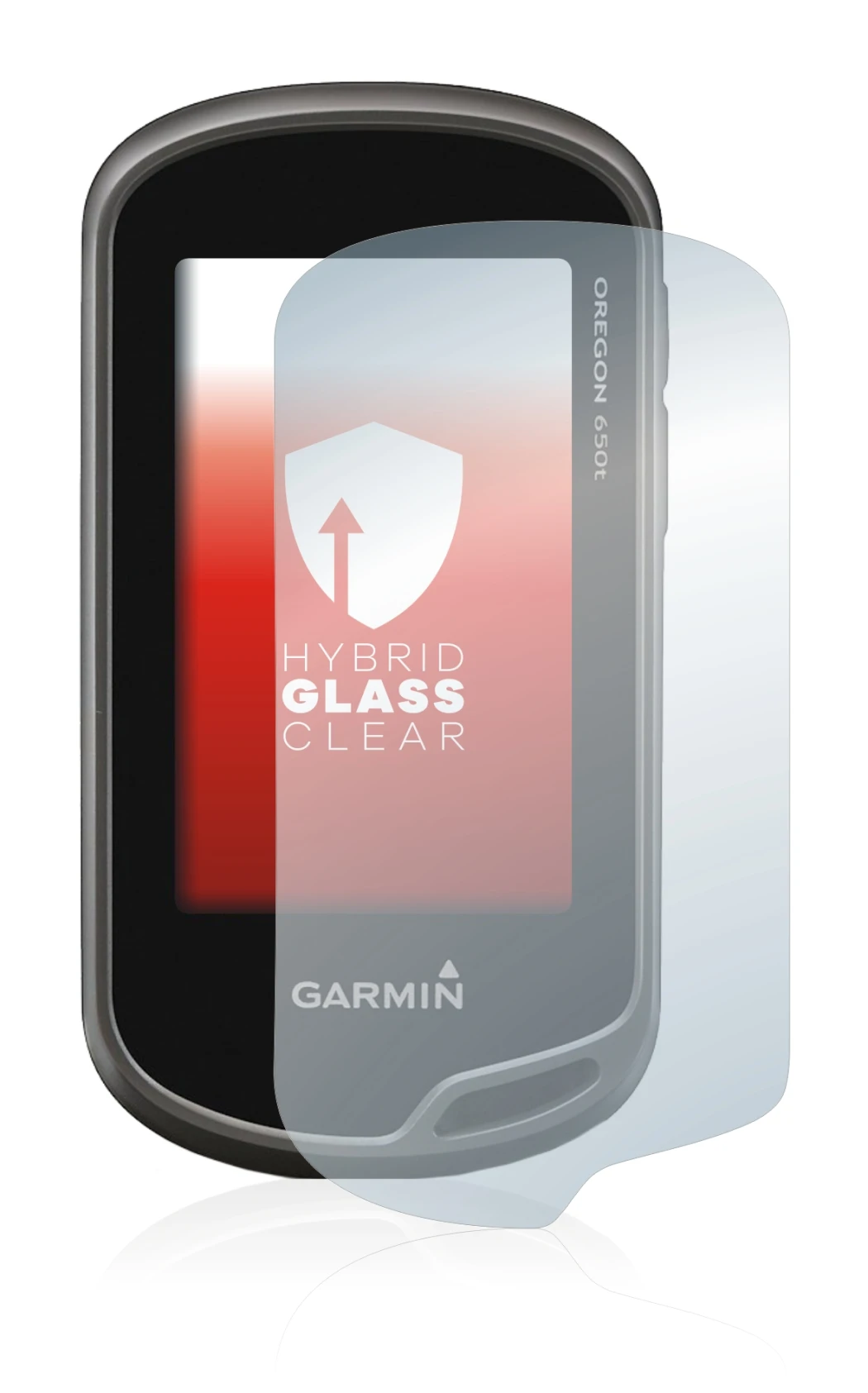 Imagen del dispositivo Garmin Oregon 650t con una amplia variedad de protectores de pantalla.