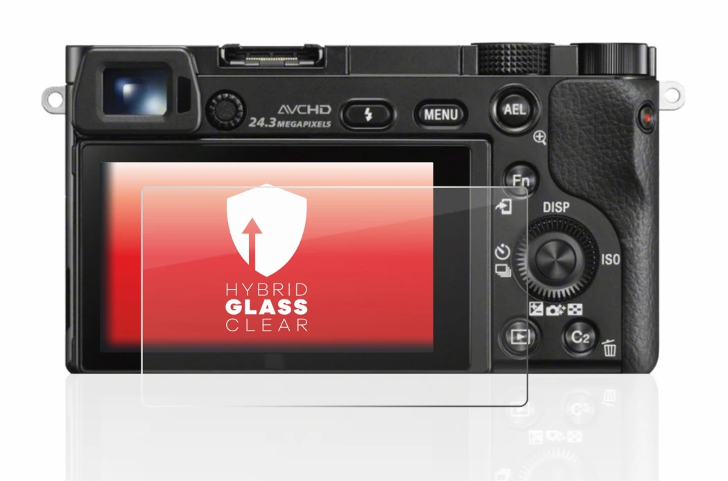 Imagen del dispositivo Sony Alpha 6000 con una amplia variedad de protectores de pantalla.