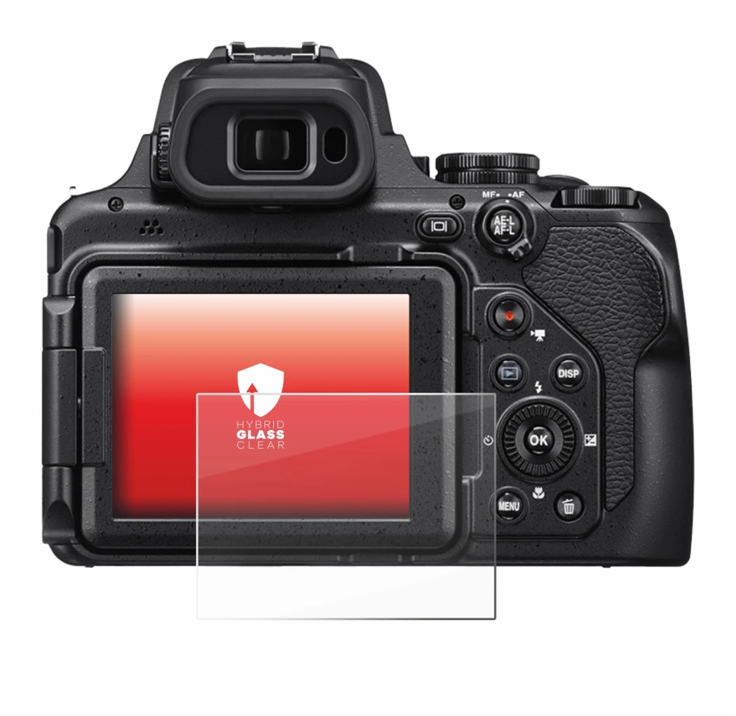 Imagen del dispositivo Nikon Coolpix P1000 con una amplia variedad de protectores de pantalla.