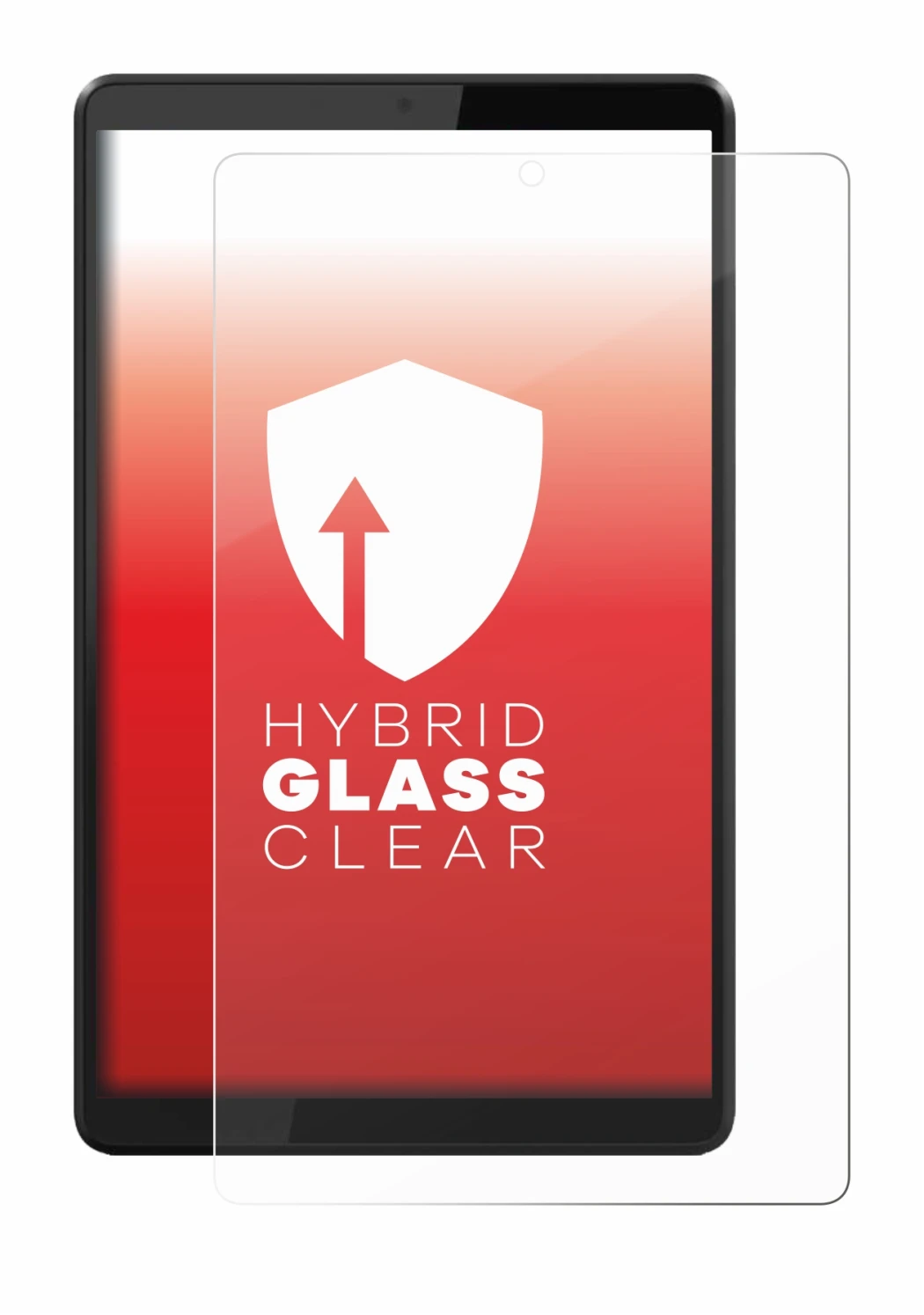 Imagen del dispositivo Lenovo Tab M8 con una amplia variedad de protectores de pantalla.