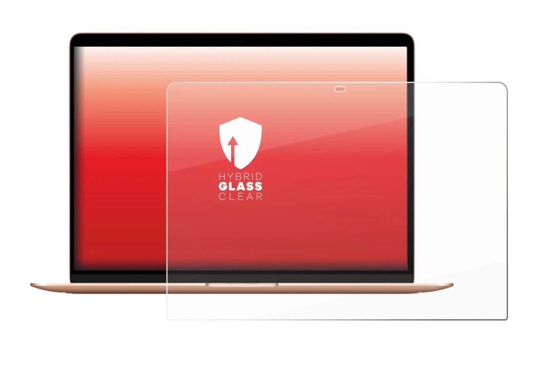 Imagen del dispositivo Apple MacBook Air M1 2020 con una amplia variedad de protectores de pantalla.