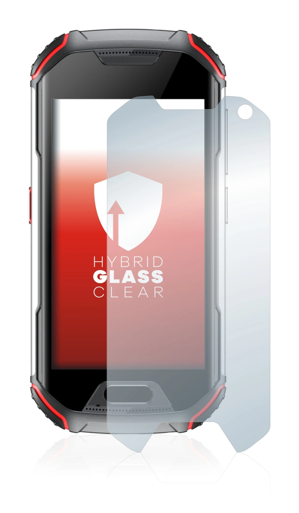 Imagen del dispositivo Unihertz Atom XL con una amplia variedad de protectores de pantalla.