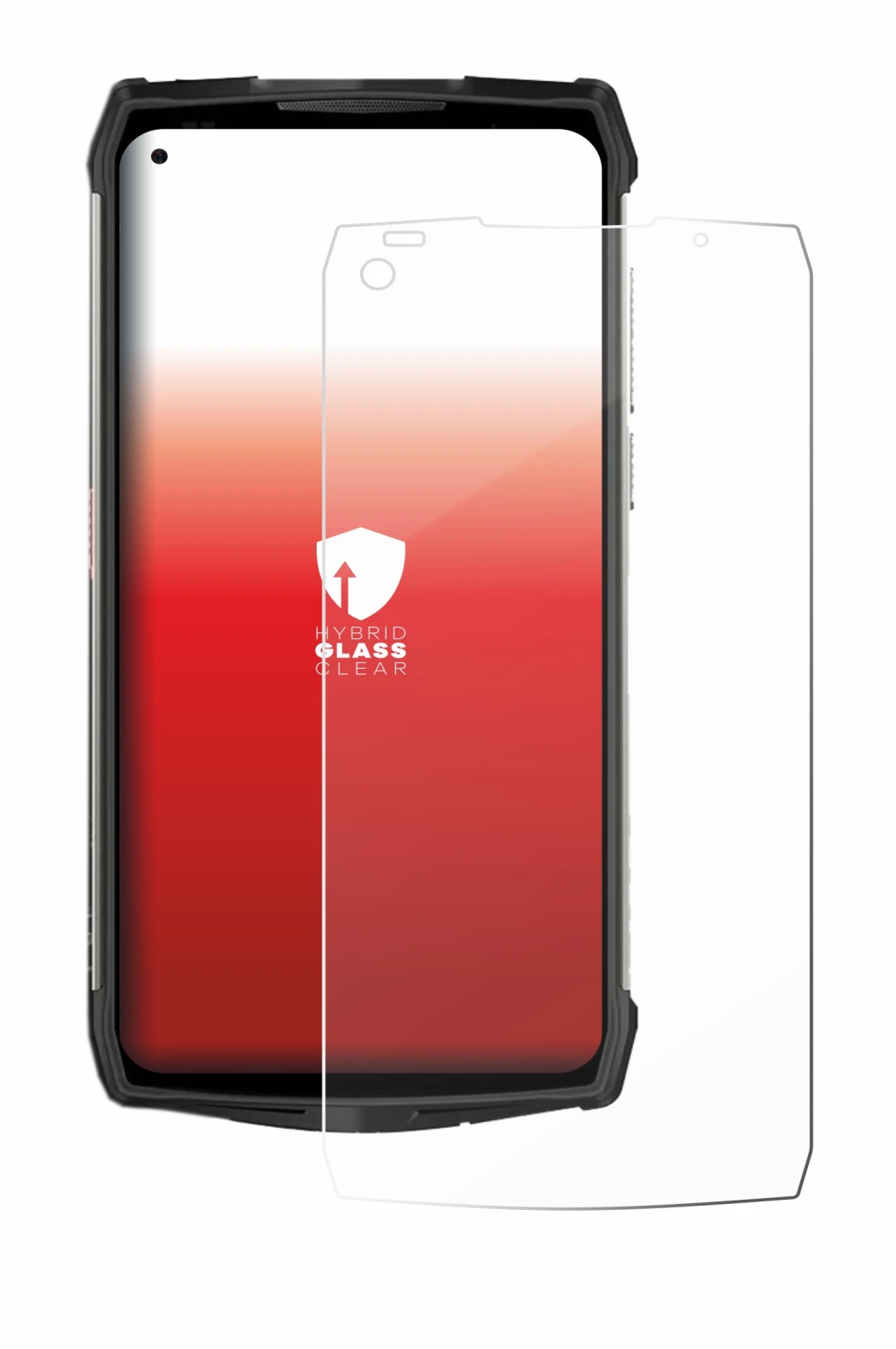 Imagen del dispositivo Ulefone Power Armor 13 con una amplia variedad de protectores de pantalla.