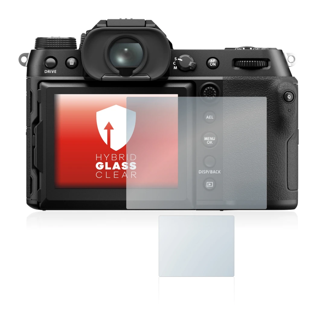 Imagen del dispositivo Fujifilm GFX50S II con una amplia variedad de protectores de pantalla.
