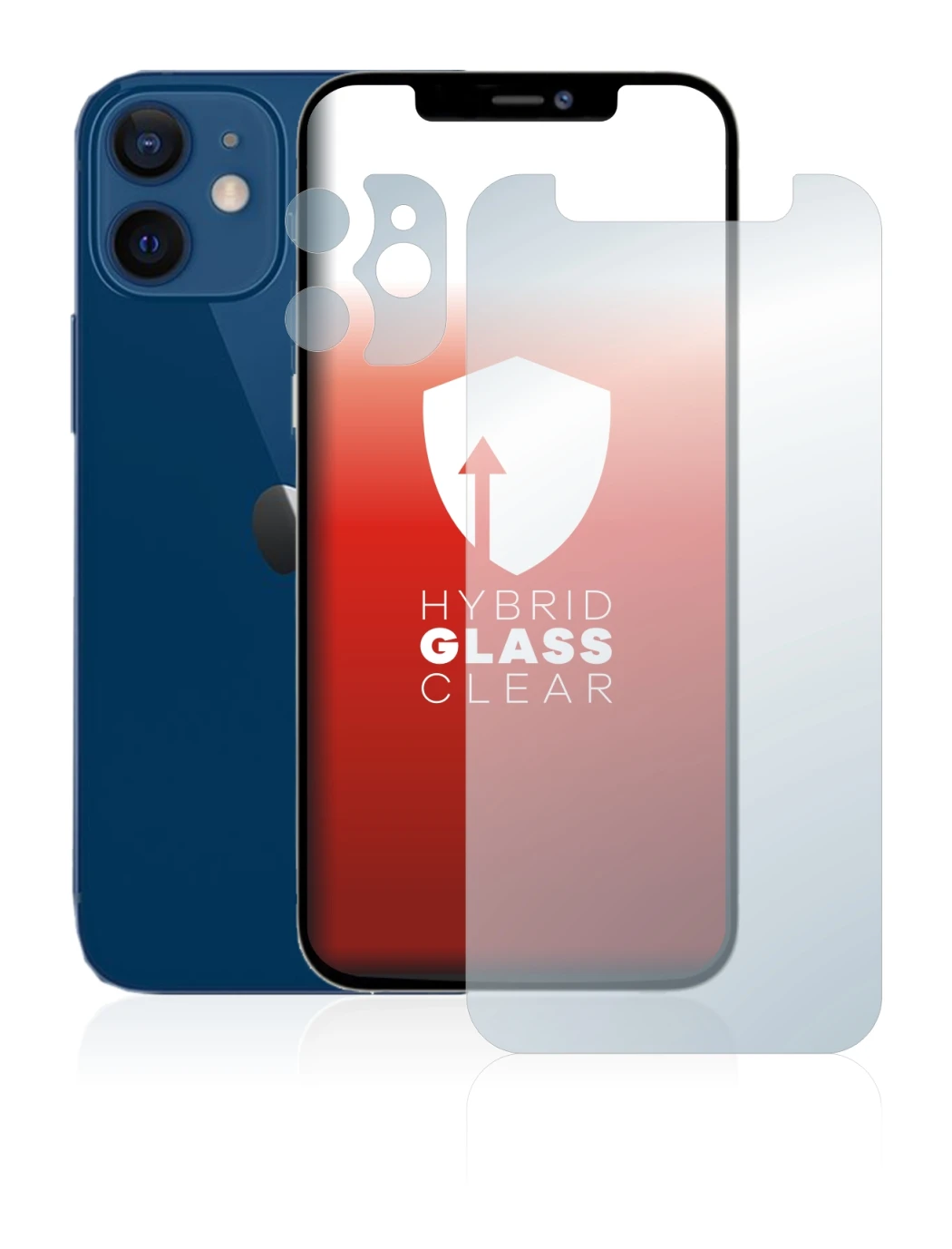 Imagen del dispositivo Apple iPhone 12 mini (Frontal+Cámara) con una amplia variedad de protectores de pantalla.