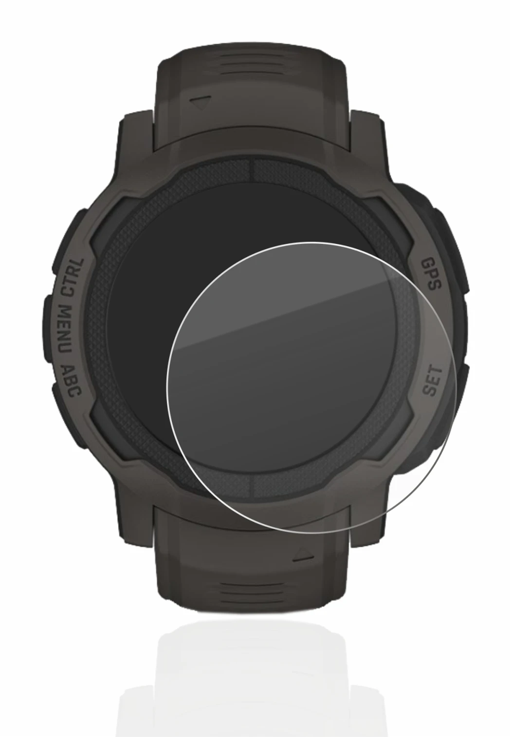 Imagen del dispositivo Garmin Instinct 2 con una amplia variedad de protectores de pantalla.
