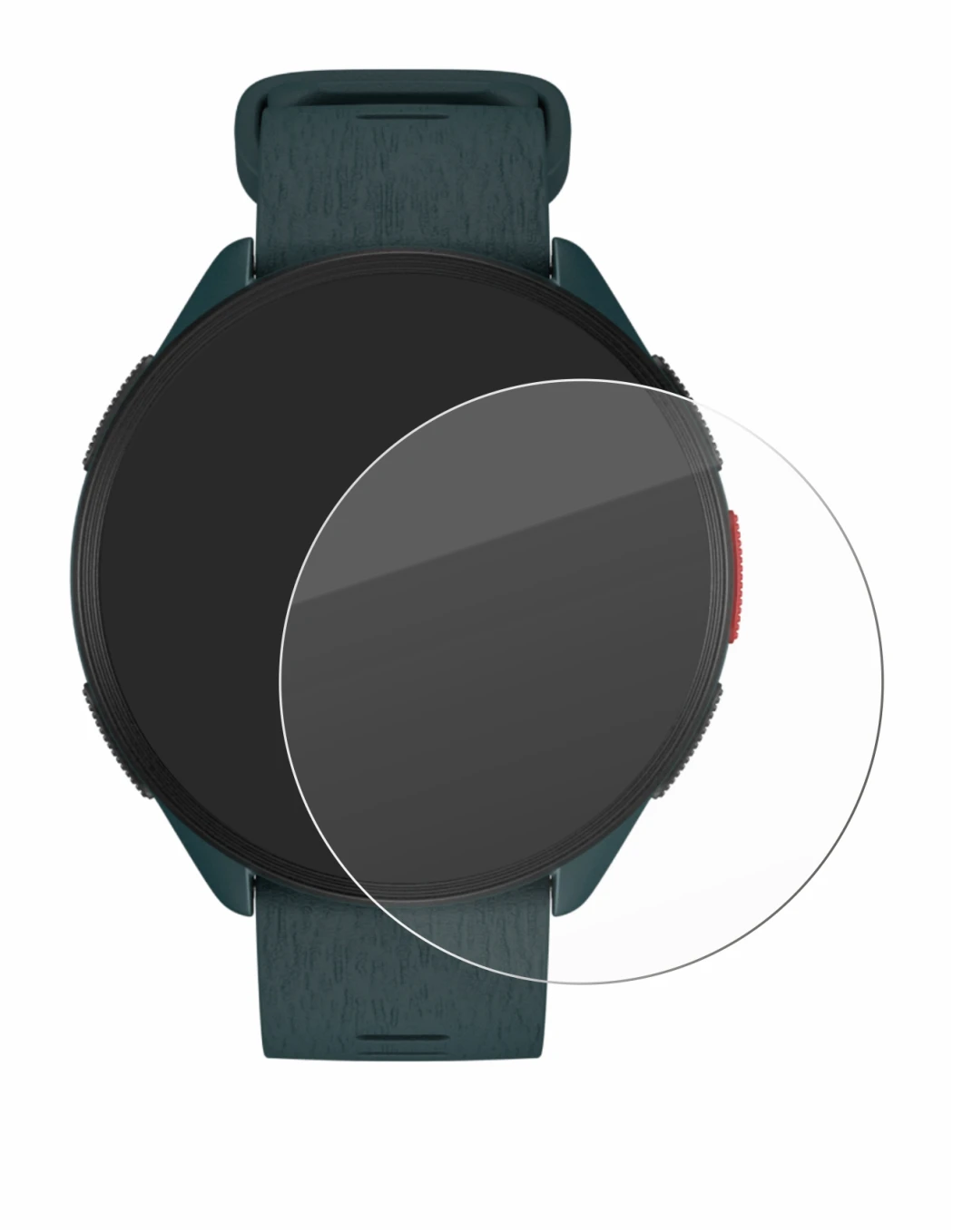 Imagen del dispositivo Polar Pacer con una amplia variedad de protectores de pantalla.