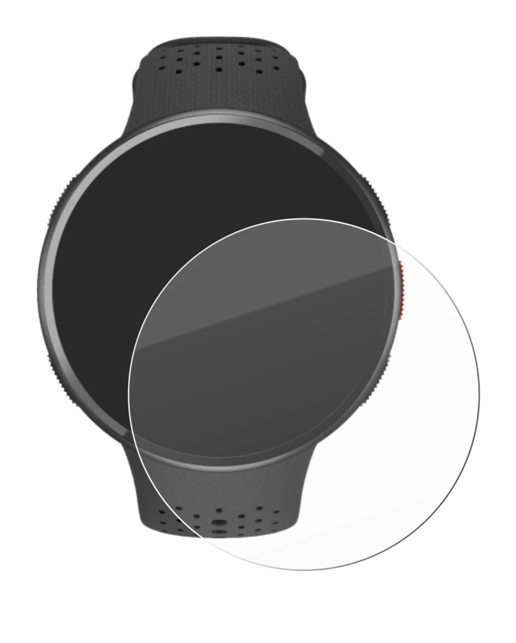 Imagen del dispositivo Polar Pacer Pro con una amplia variedad de protectores de pantalla.